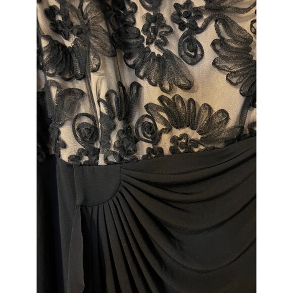 Connected Dress 16 Black Embroidered Ruffle Washable Cruise Wedding Party - Picture 12 of 13